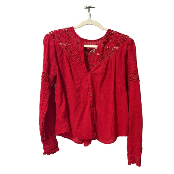 Free People Abigail Victorian Blouse - Picture 4 of 10